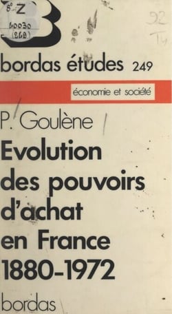 Évolution des pouvoirs d'achat en France - 1830-1972