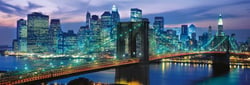 Puzzle 1000 pièces - High Quality Collection Panorama - New York : Brooklyn Bridge