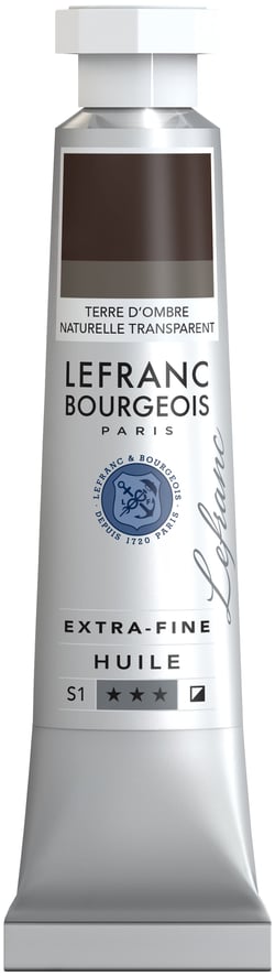 Peinture à l'huile extrafine - 20 ml -  terre d'ombre naturelle transparente