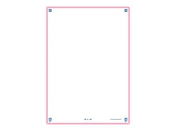 50 fiches de révision - 14,8 x 21 cm - Révision 2.0 Oxford - Uni blanc - cadre rose