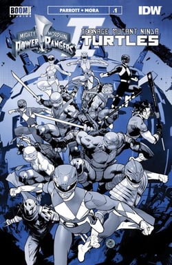 Mighty Morphin Power Rangers/Teenage Mutant Ninja Turtles II Black &amp; White Edition #1