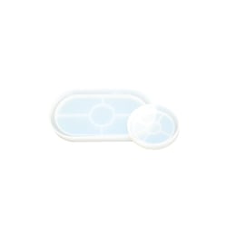 Moule Jesmonite - Set oval + sous-verres - Silicone
