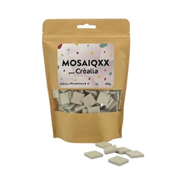 Tesselles de mosaïque Unicraft - super blanc - 20 x 20 cm - 600 g