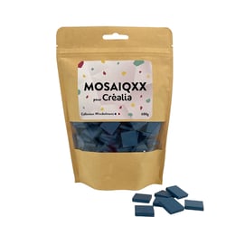 Tesselles de mosaïque Unicraft - bleu nuit - 20 x 20 mm - 600 g