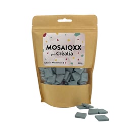 Tesselles de mosaïque Unicraft - bleu pâle - 20 x 20 mm - 600 g