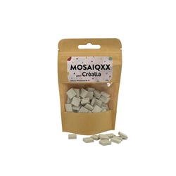Tesselles de mosaïque Unicraft - super blanc - 12 x 12 mm - 100 g