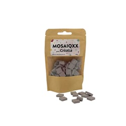 Tesselles de mosaïque Unicraft - parme - 12 x 12 mm - 100 g