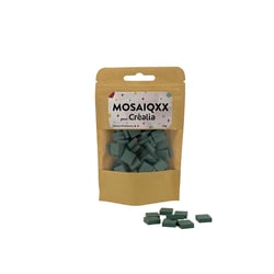 Tesselles de mosaïque Unicraft - vert foncé - 12 x 12 mm - 100 g