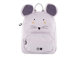 Sac à dos maternelle Trixie Baby - Gris - Mme Souris - 1 compartiment