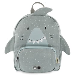 Sac à dos maternelle Trixie 23 cm - Gris - M. Requin - 1 compartiment