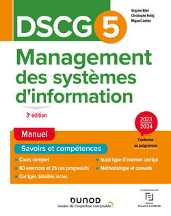 DSCG 5 : management des systèmes d'information - manuel (édition 2023/2024)