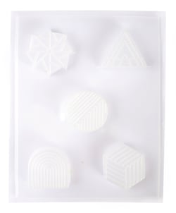 Moule à cosmétiques solides - 5 formes - 23 x 29 x 1,5 cm 