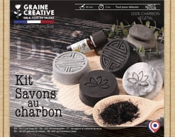 Kit DIY savons -Graine créative - Charbon 