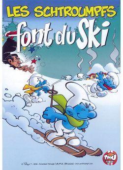 Les Schtroumpfs font du ski
