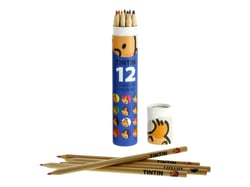 Boîte de 12 crayons de couleur Les aventures de Tintin
