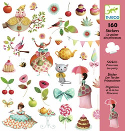 Stickers le Goûter des Princesses - Djeco - 160 pièces