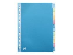 Lot de 12 intercalaires Oxford - A4 - Color Life - Carton