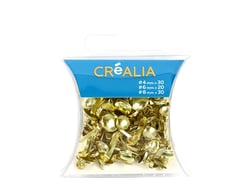 Assortiment de 80 attaches parisiennes - Or - Créalia