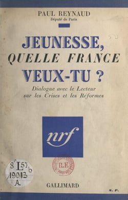 Jeunesse, quelle France veux-tu ? - Dialogue avec le lecteur sur les crises et les réformes