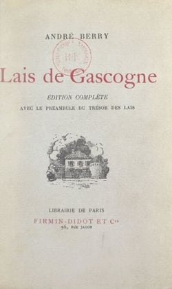 Lais de Gascogne - Édition complète, avec le préambule du Trésor des Lais