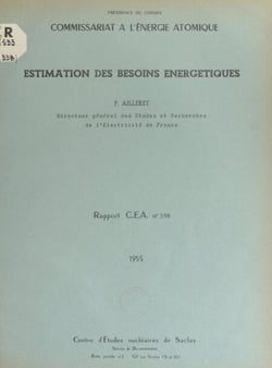 Estimation des besoins énergétiques - Communication du CEA à la Conférence de Genève