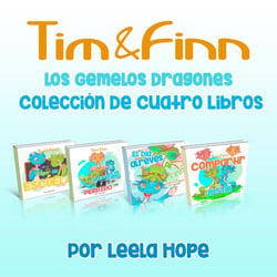 Tim y Finn, los Gemelos Dragones - Colección De Cuatro Libros - Libros para ninos en español [Children's Books in Spanish)