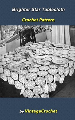 Brighter Star Tablecloth Crochet Pattern