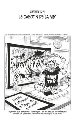 One Piece édition originale - Chapitre 1014 - Le cabotin de la vie