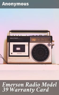Emerson Radio Model 39 Warranty Card - A Vintage Journey Through Consumer Culture and Technological Evolution