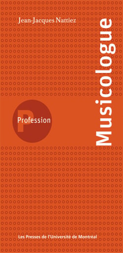 Profession musicologue