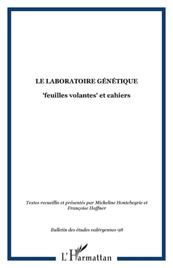 Le laboratoire génétique - "feuilles volantes" et cahiers