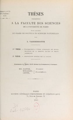 Contribution à l'étude géologique des roches éruptives de la bordure sud-est du massif armoricain - Thèse présentée à la Faculté des sciences de l'Université de Paris pour obtenir le grade de Docteur ès sciences naturelles