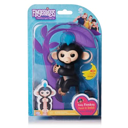 Fingerlings Bébé Singe Interactif Noir - Finn