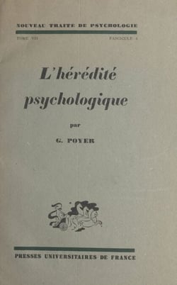 Nouveau traité de psychologie (7) - Les synthèses mentales. L'hérédité psychologique