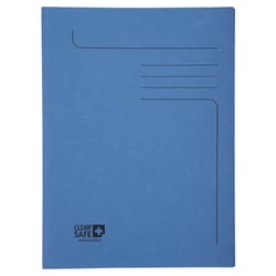 Exacompta Clean'Safe - 5 Chemises à 2 rabats - A4 - bleu