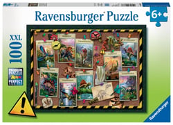 Puzzle 100 p XXL - Collection de dinosaures