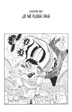One Piece édition originale - Chapitre 587 - Je ne fuirai pas