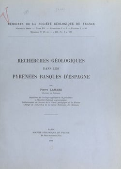 Recherches géologiques dans les Pyrénées basques d'Espagne