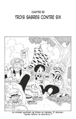 One Piece édition originale - Chapitre 85 - Trois sabres contre six