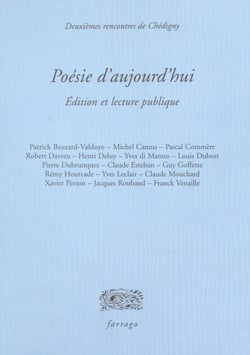 Poésie d'aujourd'hui, édition et lecture publique