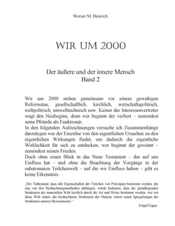 Wir um 2000 -  Band 2 - Der äußere und der innere Mensch