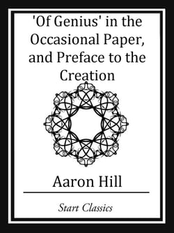 Of Genius' in the Occassional Paper, and Preface to the Creation