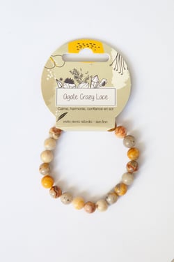 Bracelet Agate crazy lace - 8 mm