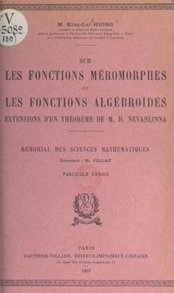 Sur les fonctions méromorphes et les fonctions algébroïdes - Extensions d'un théorème de M. R. Nevanlinna