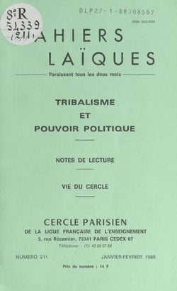 Tribalisme et pouvoir politique - Notes de lecture. Vie du Cercle