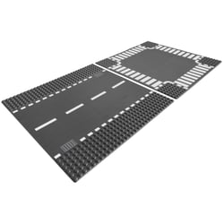 Route droite et carrefour - ® City - 7280
