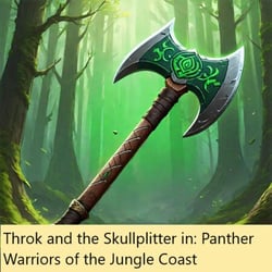 Throk and the Skullplitter in: Panther Warriors of the Jungle Coast - Throk, #1