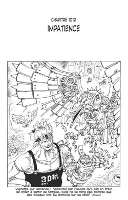 One Piece édition originale - Chapitre 1012 - Impatience