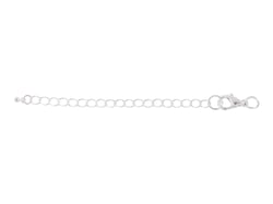 4 fermoirs mousqueton de 12 mm - Argent - Créalia