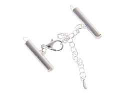 1 fermoir mousqueton de 12 mm - Argent - Créalia